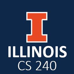 Number representations, assemblymachine language, abstract models of processors (fetchexecute, memory hierarchy), processesprocess control, simple memory management, file IO and directories, network programming, usage of cloud services. . Cs 240 github uiuc
